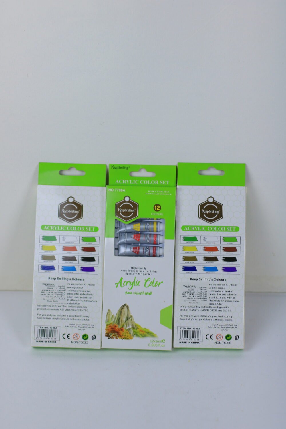 ألوان أكريلك 12 لون - Image 2